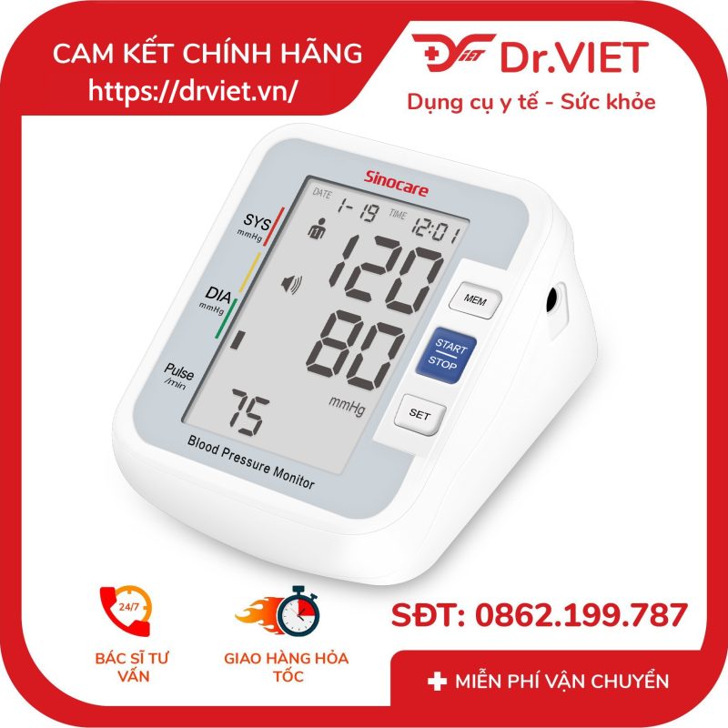 Alternative view of Máy đo huyết áp Sinocare Sinoheart BA801