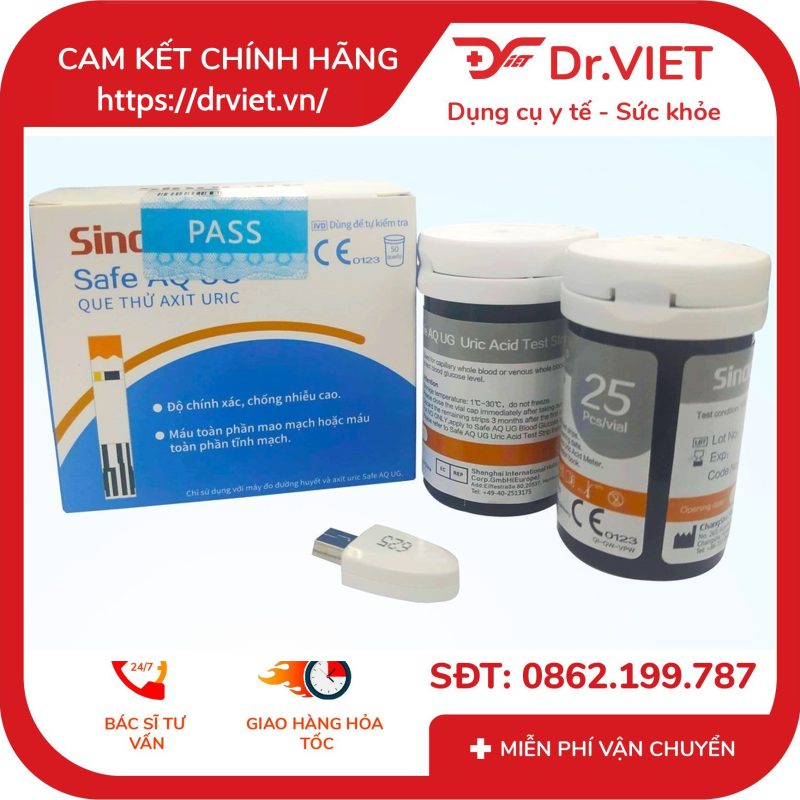 Alternative view of Hộp 50 que thử đường huyết và 50 kim chích máu cho máy Sinocare Safe AQ UG