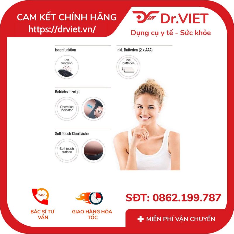 Lược chải tóc gỡ rối bằng điện BEURER HT10
