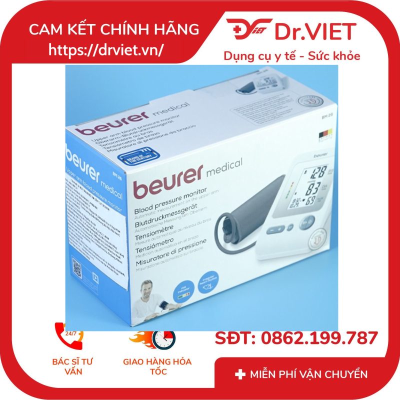 Máy đo huyết áp bắp tay Beurer BM26 12 Máy đo huyết áp bắp tay Beurer BM26