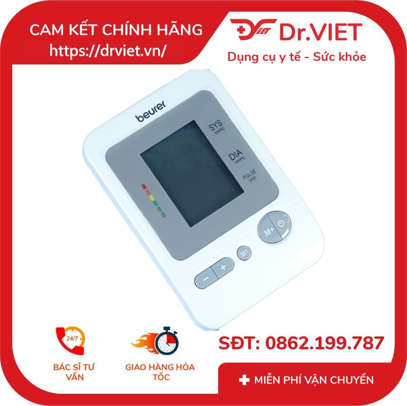 Máy đo huyết áp bắp tay Beurer BM26 14 Máy đo huyết áp bắp tay Beurer BM26