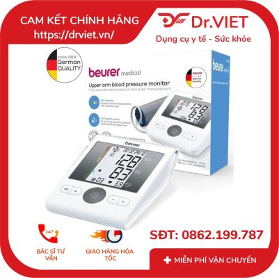 Máy đo huyết áp bắp tay có adapter Beurer BM28A 16 Máy đo huyết áp bắp tay có adapter Beurer BM28A