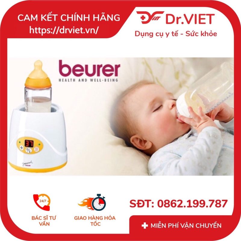 Máy hâm nóng bình sữa và thức ăn cho bé Beurer BY52 chính hãng hiện đại bảo quản sữa tốt giữ nguyên chất dinh dưỡng được nhập khẩu từ Đức bảo hành 24 tháng