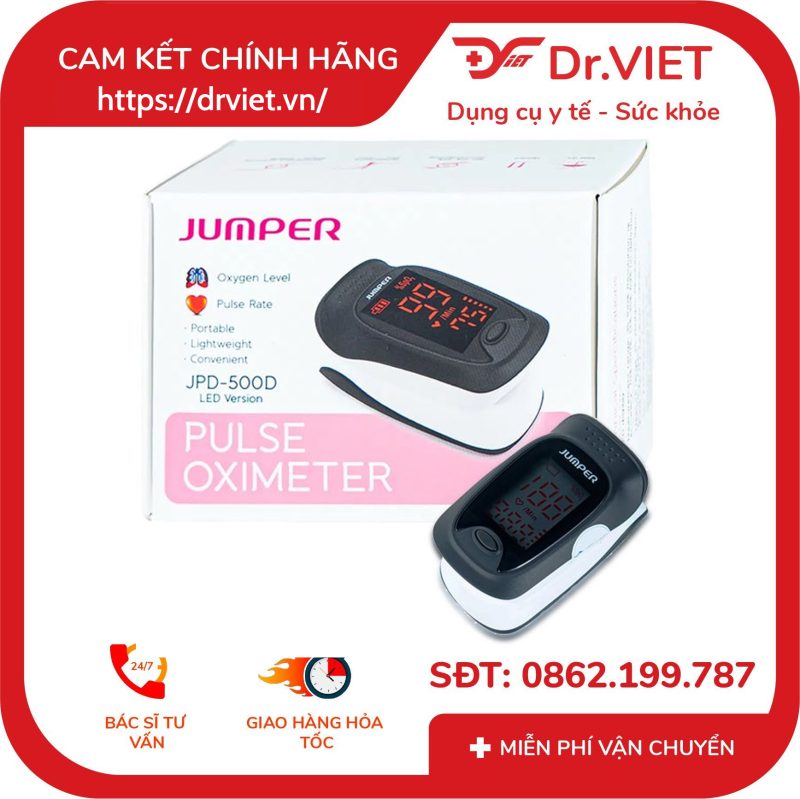 Máy đo nồng độ oxy máu và nhịp tim Jumper JPD-500D (LED)