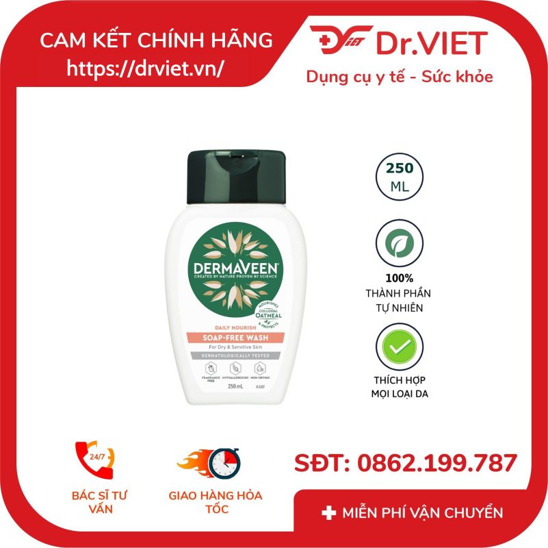 Sữa tắm toàn thân DermaVeen Daily Nourish Soap – Free Wash 12 Sữa tắm toàn thân DermaVeen Daily Nourish Soap – Free Wash