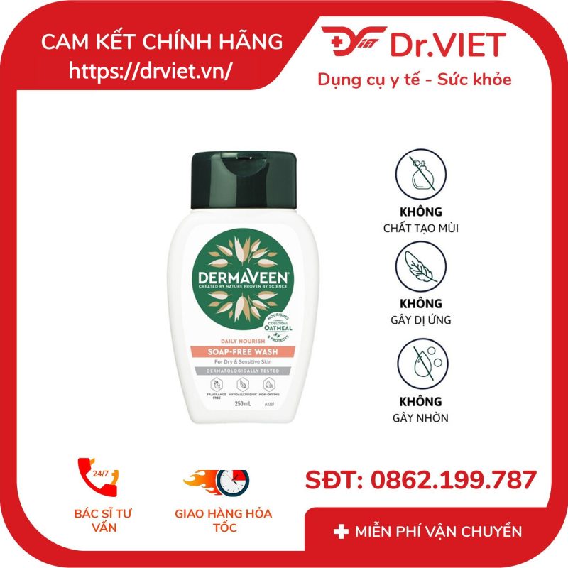 Sữa tắm toàn thân DermaVeen Daily Nourish Soap – Free Wash 10 Sữa tắm toàn thân DermaVeen Daily Nourish Soap – Free Wash