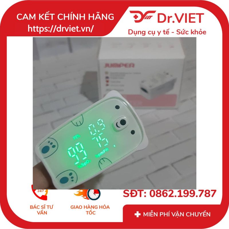 Alternative view of Máy đo nồng độ oxy máu và nhịp tim Jumper JPD-500H