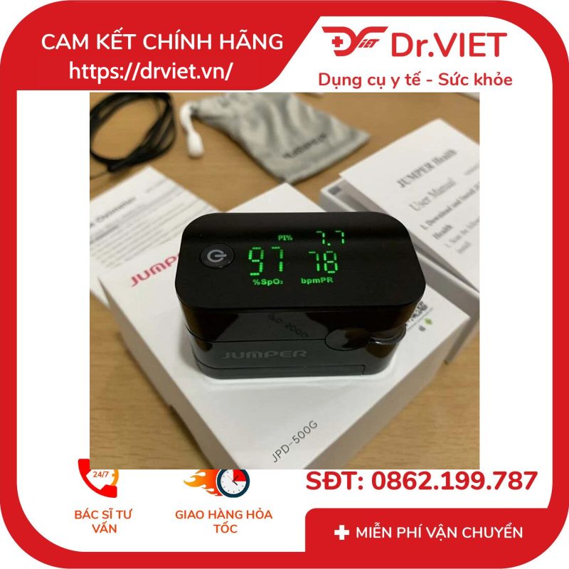 Máy đo nồng độ oxy trong máu và nhịp tim Jumper JPD-500G 12 Máy đo nồng độ oxy trong máu và nhịp tim Jumper JPD-500G