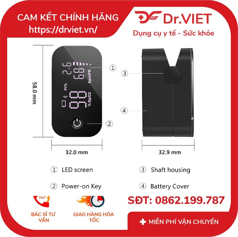 Máy đo nồng độ oxy trong máu và nhịp tim Jumper JPD-500G 15 Máy đo nồng độ oxy trong máu và nhịp tim Jumper JPD-500G