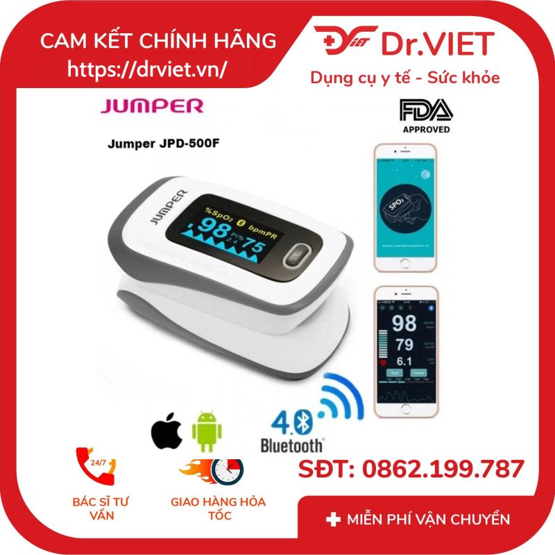 Máy đo nồng độ oxy trong máu và nhịp tim Jumper JPD-500F 12 Máy đo nồng độ oxy trong máu và nhịp tim Jumper JPD-500F