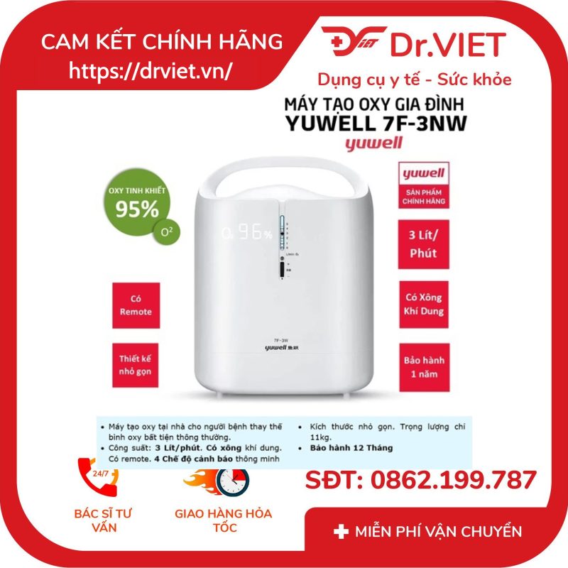 Máy tạo oxy Yuwell 7F-3NW