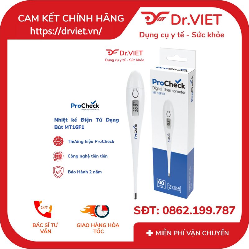 Nhiệt kế điện tử dạng bút ProCheck MT16F1 9 Nhiệt kế điện tử dạng bút ProCheck MT16F1