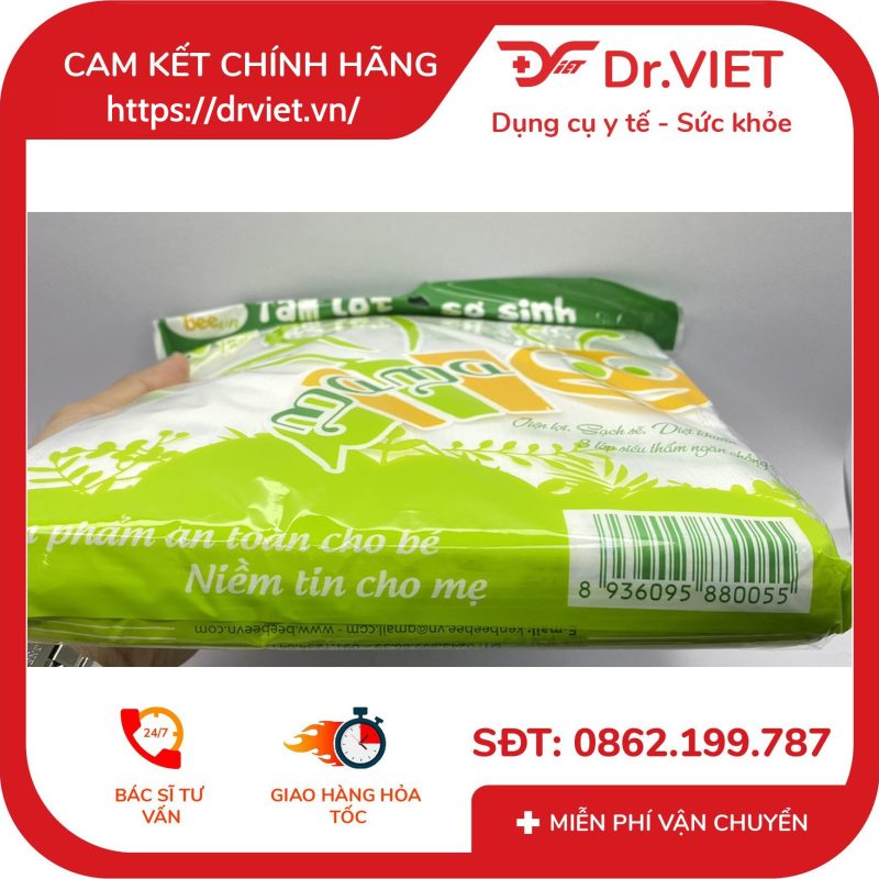 Tấm lót xu em bé Mama BeeVn Tấm lót sơ sinh mềm mịn