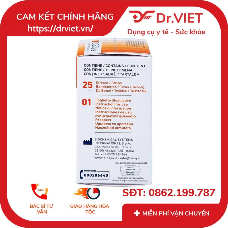 Que thử đường huyết dùng cho máy đo đường huyết OgCare (25 Cái) 18 Que thử đường huyết dùng cho máy đo đường huyết OgCare (25 Cái)