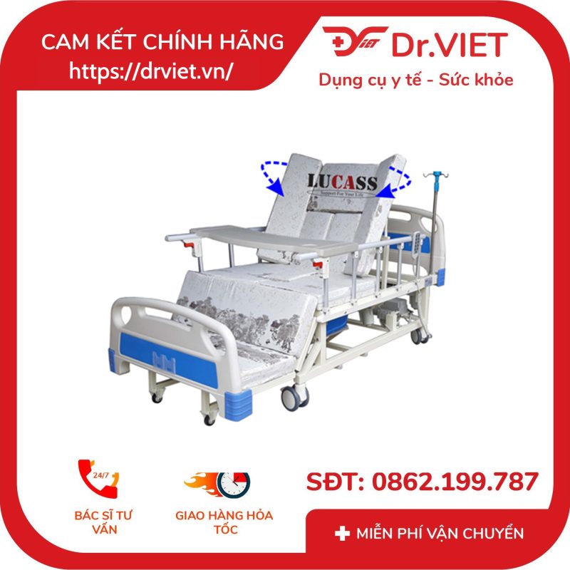 Giường Bệnh Nhân Điện Đa Năng Lucass GB-T5E 10 Giường Bệnh Nhân Điện Đa Năng Lucass GB-T5E