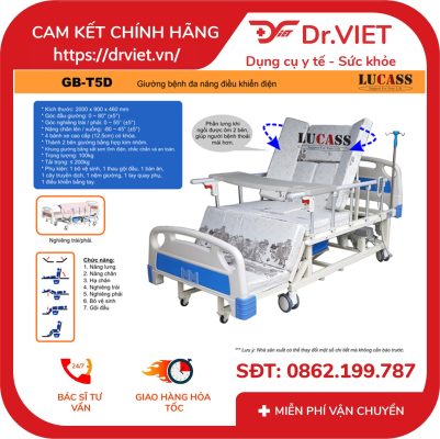 Giường Bệnh Nhân Điện Đa Năng Lucass GB-T5E 15 Giường Bệnh Nhân Điện Đa Năng Lucass GB-T5E