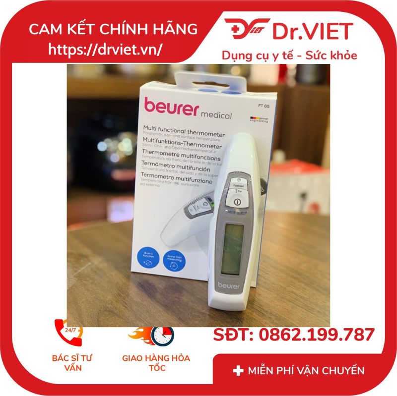 Nhiệt kế điện tử đo tai trán Beurer FT65