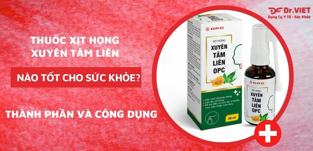 thuốc xịt họng xuyên tâm liên