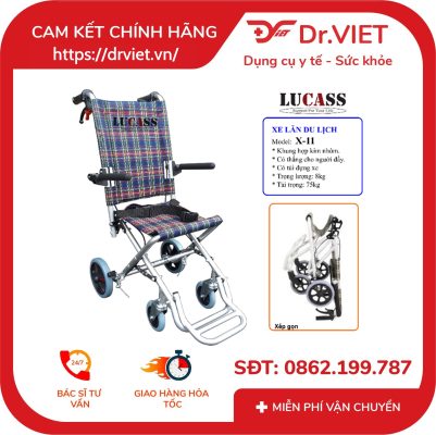 Xe lăn nhôm du lịch Lucass X-11 13 Xe lăn nhôm du lịch Lucass X-11