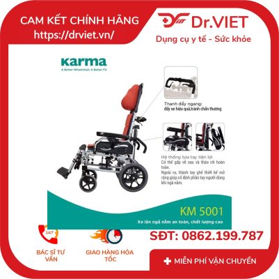 Xe lăn ngả nằm Karma KM-5001