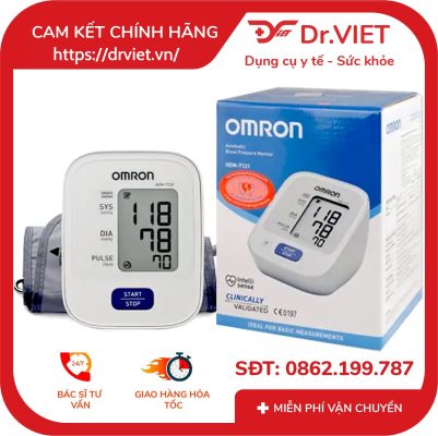 Máy đo huyết áp bắp tay Omron HEM-7120 17 Máy đo huyết áp bắp tay Omron HEM-7120