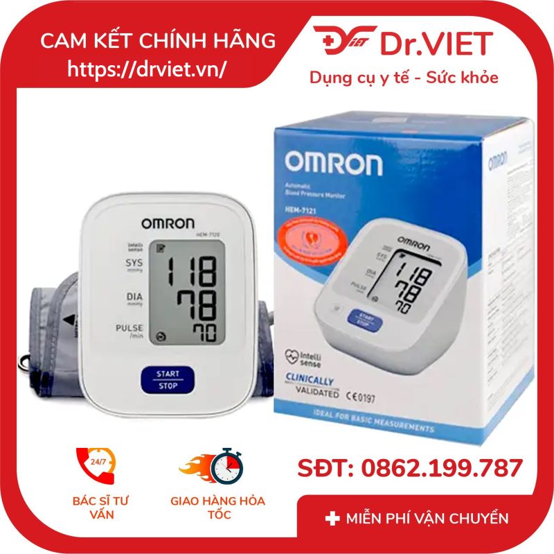 Máy đo huyết áp bắp tay Omron HEM-7120