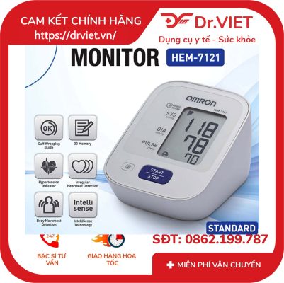 Máy đo huyết áp Omron HEM-7121 15 Máy đo huyết áp Omron HEM-7121