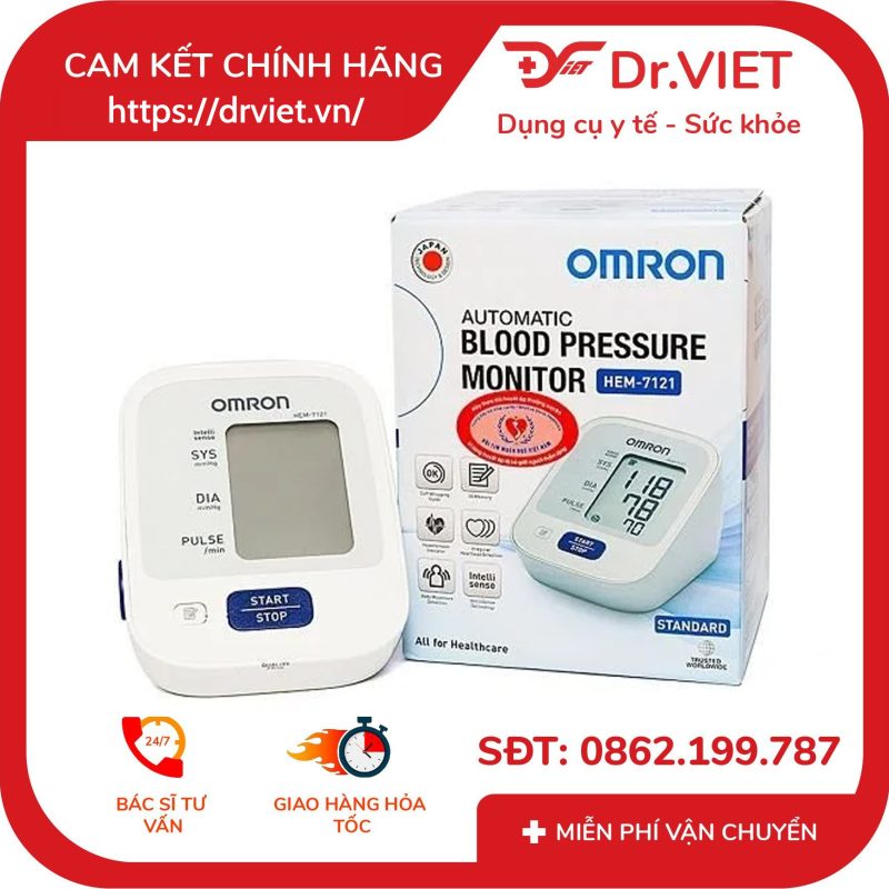 Máy đo huyết áp Omron HEM-7121 9 Máy đo huyết áp Omron HEM-7121