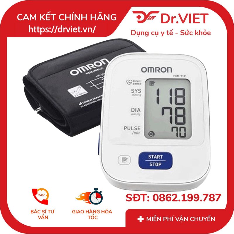 Máy đo huyết áp Omron HEM-7121 12 Máy đo huyết áp Omron HEM-7121