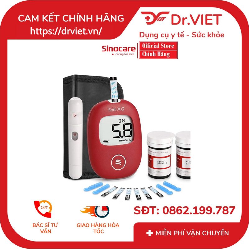 Bộ 50 Que và 50 Kim Thử Đường Huyết của máy Sinocare Safe AQ Smart 13 Bộ 50 Que và 50 Kim Thử Đường Huyết của máy Sinocare Safe AQ Smart