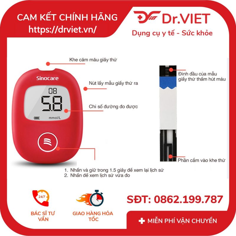 Bộ 50 Que và 50 Kim Thử Đường Huyết của máy Sinocare Safe AQ Smart 11 Bộ 50 Que và 50 Kim Thử Đường Huyết của máy Sinocare Safe AQ Smart