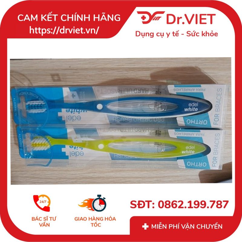 Bàn chải chuyên biệt cho niềng răng PRO ORTHO Thụy Sĩ 10 Bàn chải chuyên biệt cho niềng răng PRO ORTHO Thụy Sĩ