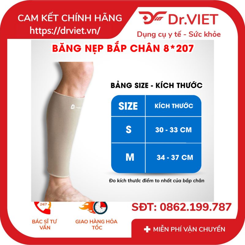 Băng nẹp bắp chân Thermoskin Calf Shin 8*207 10 Băng nẹp bắp chân Thermoskin Calf Shin 8*207