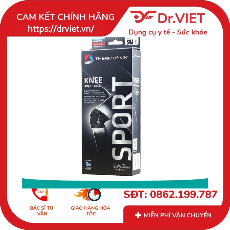 Băng nẹp cơ đầu gối Thermoskin Knee Ajustable Sport 11 Băng nẹp cơ đầu gối Thermoskin Knee Ajustable Sport