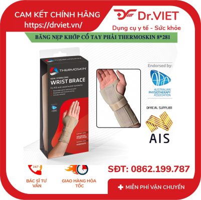 Băng nẹp khớp cổ tay phải Thermoskin 8*281 15 Băng nẹp khớp cổ tay phải Thermoskin 8*281