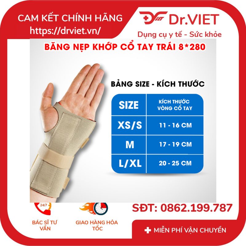 Băng nẹp khớp cổ tay trái và phải Thermoskin 8*281 8*280 13 Băng nẹp khớp cổ tay trái và phải Thermoskin 8*281 8*280