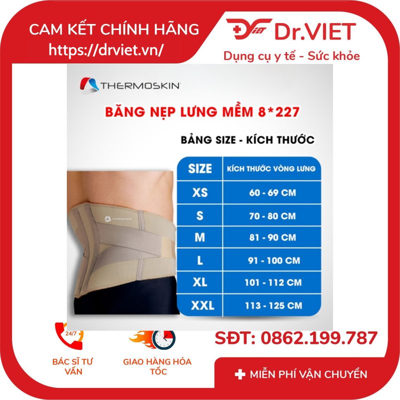 Băng nẹp lưng mềm Thermoskin 8*227 13 Băng nẹp lưng mềm Thermoskin 8*227