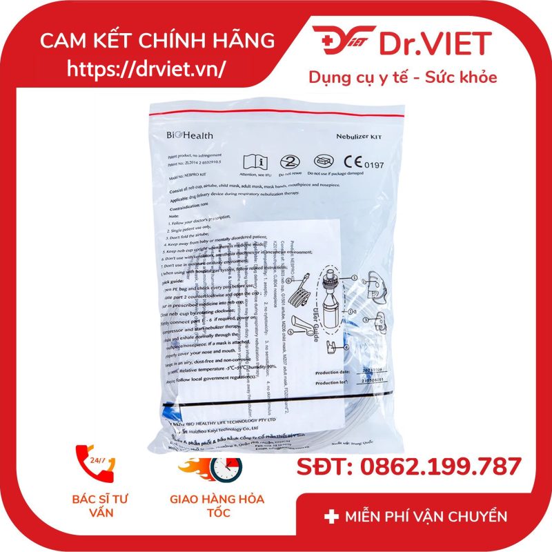 Alternative view of Bộ phụ kiện máy xông Nebpro BioHealth