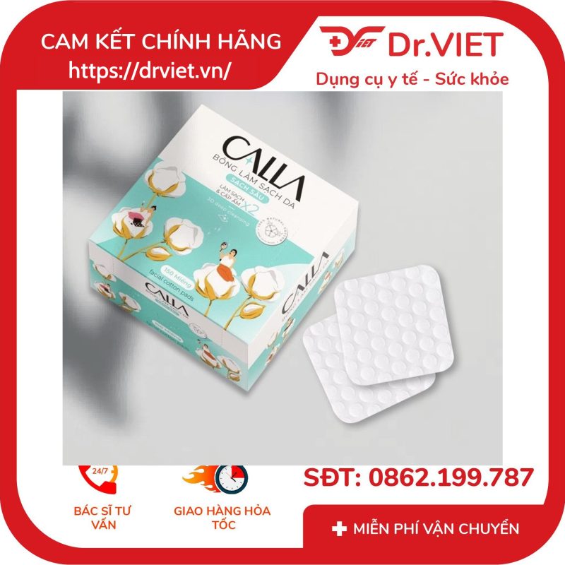 Alternative view of Bông tẩy trang làm sạch da Bông Bạch Tuyết Calla 150 miếng