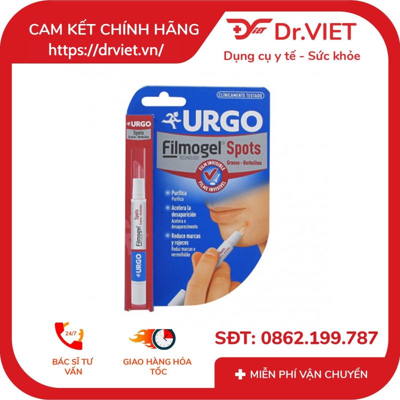 Bút Urgo Filmogel Spots giảm mụn 2ml 10 Bút Urgo Filmogel Spots giảm mụn 2ml