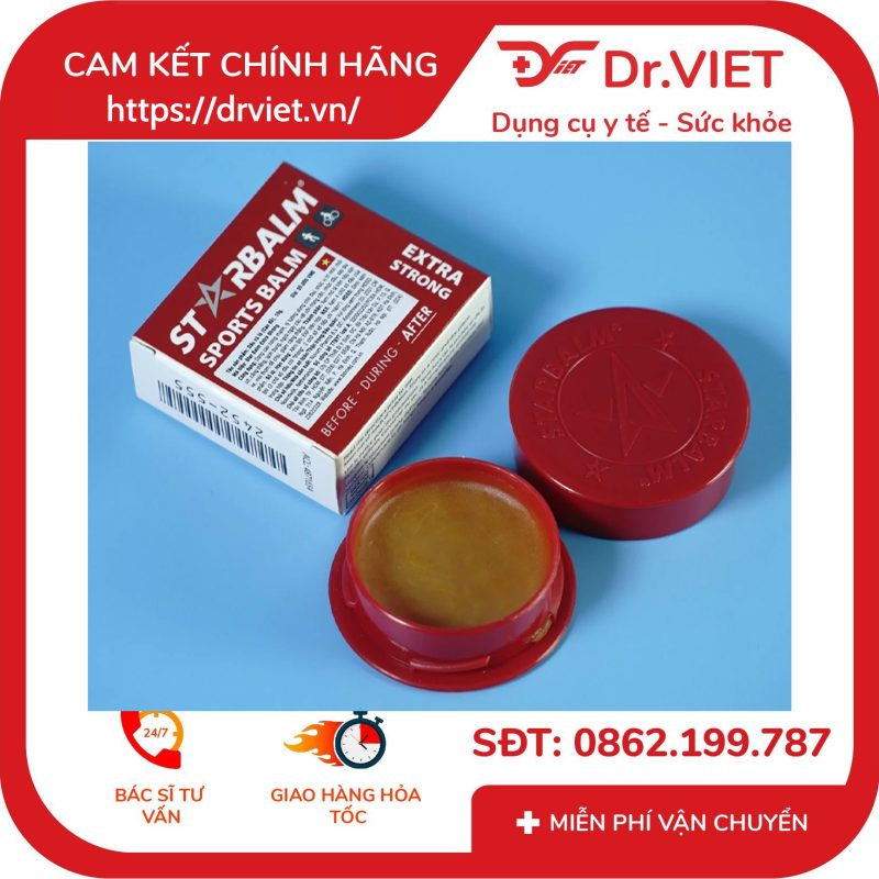 Cao đỏ Starbalm làm ấm và giúp cơ thư giãn sau khi vận động 10g