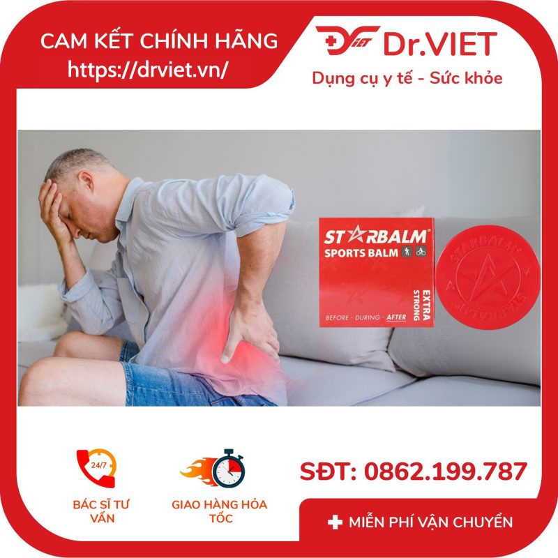 Cao đỏ Starbalm làm ấm và giúp cơ thư giãn sau khi vận động 10g