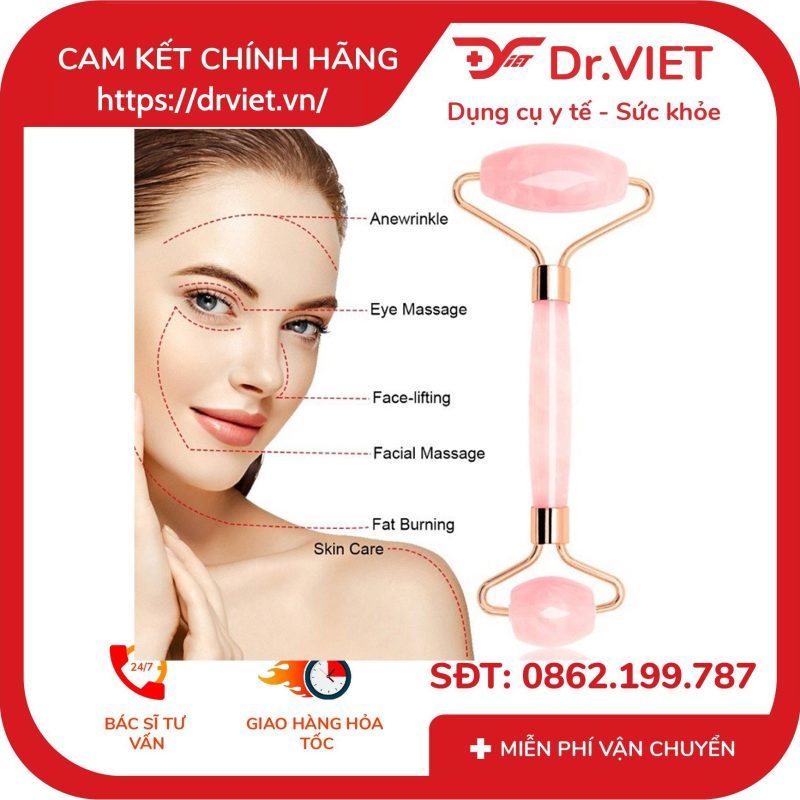 Cây lăn massage đá thạch anh