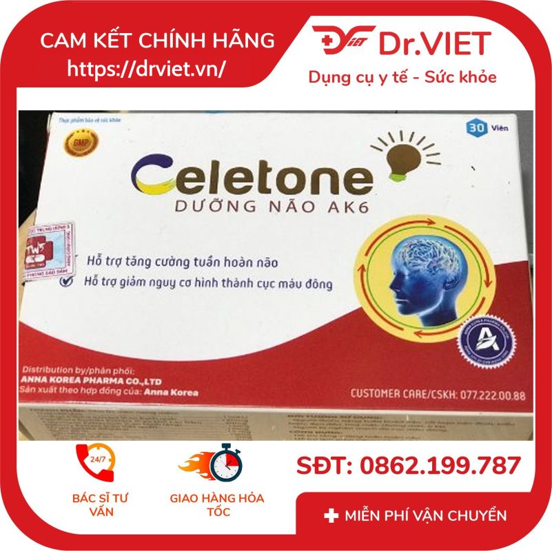 CELETONE dưỡng não AK6 giảm đau đầu mất ngủ 13 CELETONE dưỡng não AK6 giảm đau đầu mất ngủ
