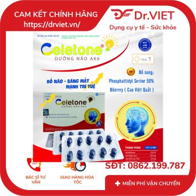 CELETONE dưỡng não AK6 giảm đau đầu mất ngủ