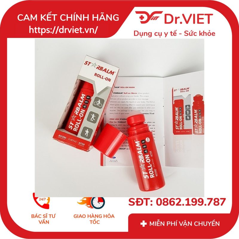 Chai lăn làm nóng Starbalm thư giãn cơ khớp 75ml 13 Chai lăn làm nóng Starbalm thư giãn cơ khớp 75ml