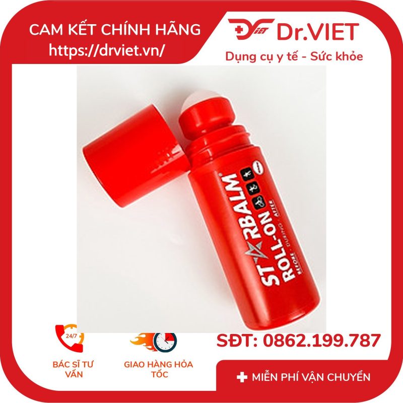 Chai lăn làm nóng Starbalm thư giãn cơ khớp 75ml 12 Chai lăn làm nóng Starbalm thư giãn cơ khớp 75ml