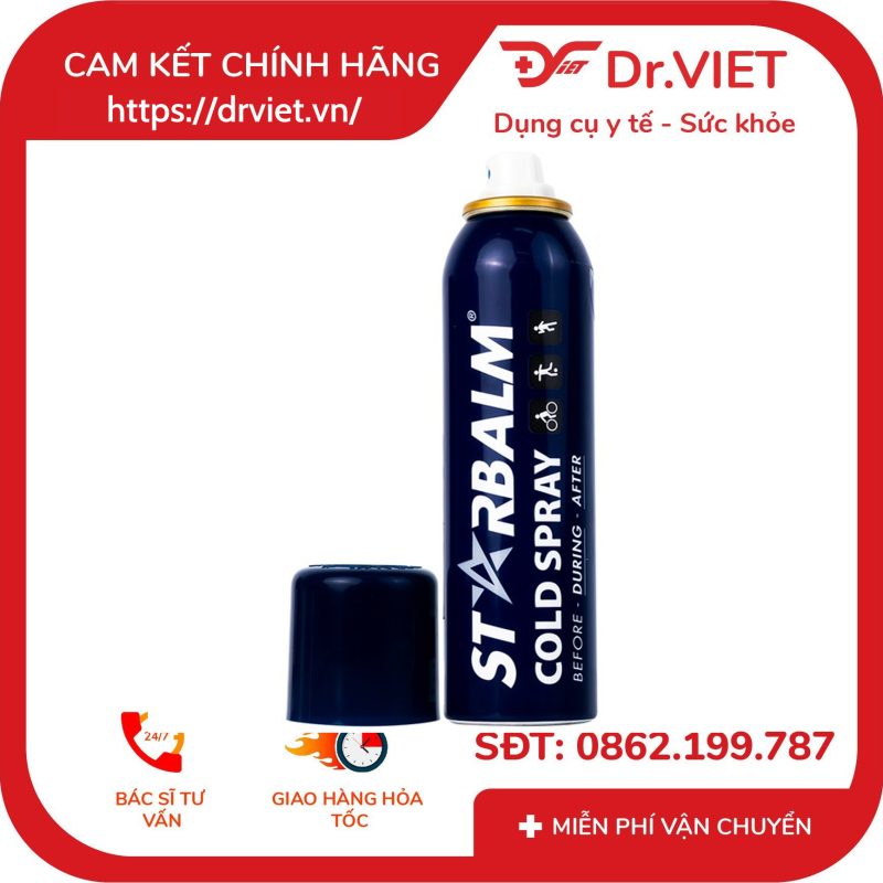 Chai xịt lạnh giảm đau sau chấn thương Starbalm Cold Spray 150ml 11 Chai xịt lạnh giảm đau sau chấn thương Starbalm Cold Spray 150ml