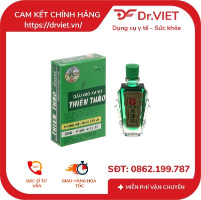Dầu gió xanh Thiên Thảo 12ml điều trị đau đầu giảm ho