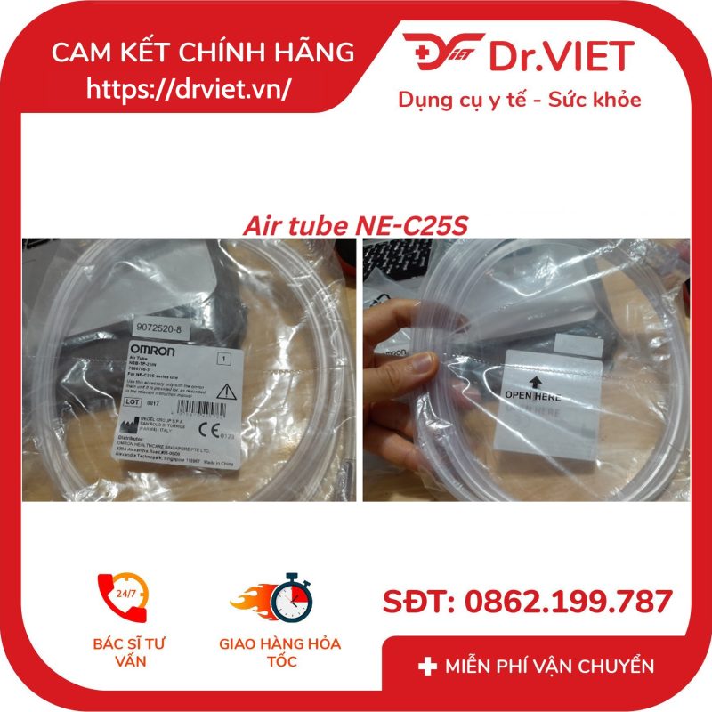 Dây Dẫn Máy Xông Mũi Họng Omron NE-C25S 11 Dây Dẫn Máy Xông Mũi Họng Omron NE-C25S